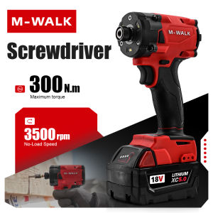 M-WALK 300N.m Max Torque Brushless Impact Driver 3500RPM High Power screwdrive Electric Power Tool For Milwaukee 18V Battery Pin