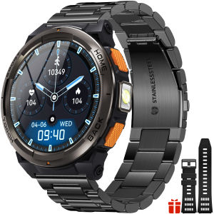 EIGIIS Smart Watch KE5 2024 3ATM Waterproof Original Design Sports Watch With Compass And Altitude Barometer LED Flashlight Call