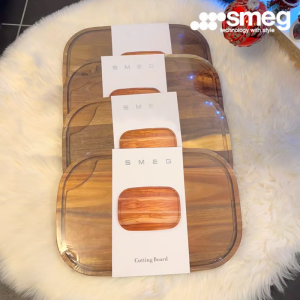 SMEG Solid Wood Cutting Board Rectangular Wood Board Solid Chopping Board Lacquer-Free Wax-Free home