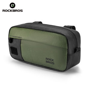 ROCKBROS Bicycle Handlebar Bag 1.5L Tyvek Environmental Materials Durable MTB Road Bike Front Bag Portable Shoulder Bag