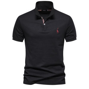 AIOPESON Brand Mens Polo Shirts Cotton Polo Shirts for Men Short Sleeve High Quantity Solid Polo Men New Summer Clothing