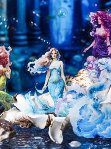Mermaid Fairy Tale Shell Light Sticker Beautiful Journal Decoration DIY Material Collage Pet Waterproof Self-Adhesive Painter Account