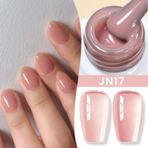BORN PRETTY 10ml Transparent Pink Gel Nail Polish Nude Nail Polish Gel Soaked Led/UV Gel Nail Polish Nail Salon Home Female gift