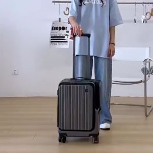 Charles X Luggage boarding box multi-function USB port combination lock silent universal wheel