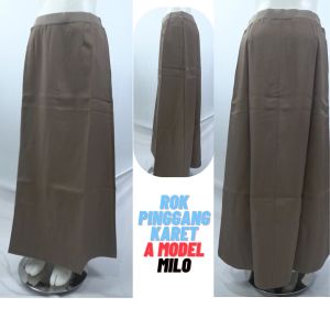 rok pinggang karet model A bahan lokal ukuran SS - 5L