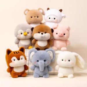 JAYNEBIO 16cm Plush Companion Doll Elephant Plush Stuffed Animal Pillow Cute Bear Animal Plush Toy Sleeping Gift