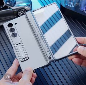CASE CASING FOR SAMSUNG GALAXY Z FOLD 4 Z FOLD 5 Z FOLD 6 MAGNETIC FOLDING KICKSTAND CASE SLOT PEN DESIGN HARDCASE IP-246