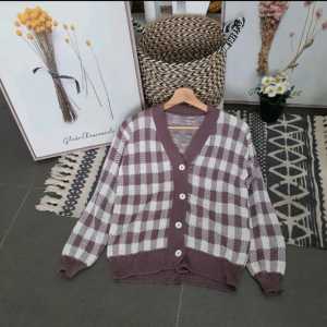 KOTAK CARDI RAJUT / Korean Style Wanita Kekinian / CARDIGAN KOTAK