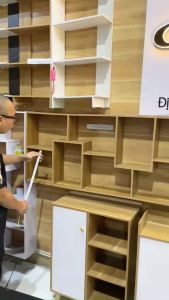 Kệ gỗ Chữ U đa năng kệ sách sang trọng phù hợp với mọi ngôi nhà bền và đẹp chất gỗ MDF chất lượng cao