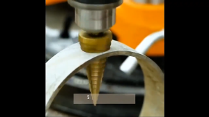 Mata Bor Spiral Pagoda HSS Titanium Coating Steel Step Drill Bits Multifungsi