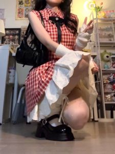 Váy Ngắn Chữ a Không Tay Màu Đỏ Kẻ Caro Mùa Hè Cho Nữ Váy Ngắn Không Đều Váy Công Chúa Váy Chữ A Váy Công Chúa