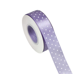 25mm 25Yards Polka Dot Satin Ribbon Gift Wrapping DIY Bows Craft Decoration Hair Bow Party Christmas Wedding Decoration