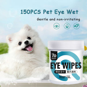 Pet Eye Wipes Cat Dog Eye Cleaner Paper Tissue Safe Non-toxic Aloe Wipes Tear Stain Remover 300pcs 宠物湿巾猫狗湿纸巾