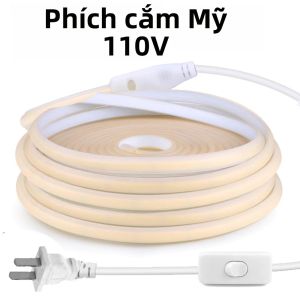 Đèn LED Dải COB Dưới Tủ 20m 15m 10m 5m 3m 2m Phích Cắm EU/US 220V/110V Đèn Chiếu Sáng Nhà Bếp Đèn Tủ Quần Áo Trang Trí Nhà Cửa