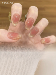 YINCAI | Semi-cured Gel Nail Stickers Short