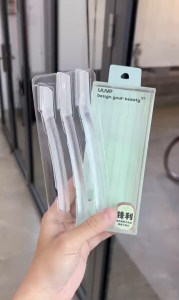 Bộ 3 Dao Cạo Lông Mày Thiết Kế Răng Cưa Vi Chạm Bảo Vệ UUYP-R117