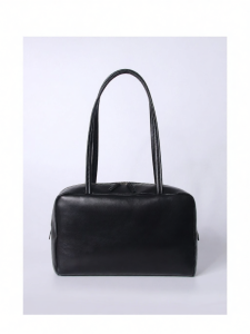 Bolaina | Lamb Leather Boston Bowling Bag Black