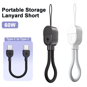 PD 60W Type C to Type C Keychain Cable For Samsung Xiaomi PD 20W USB C to Lightning Cable Fast Charge Data Cable For iPhone 14