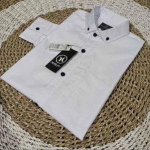 Kemeja Putih Polos Pria Lengan Panjang Kemeja Formal Slim fit