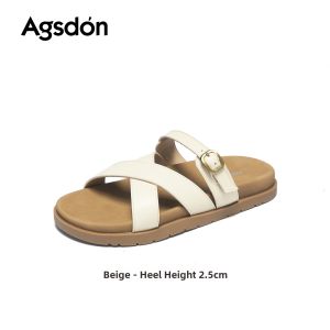 Agsdon | Soft Bottom Sandal-Style Slippers for Summer Outdoor Wear Pregnant Women Comfortable