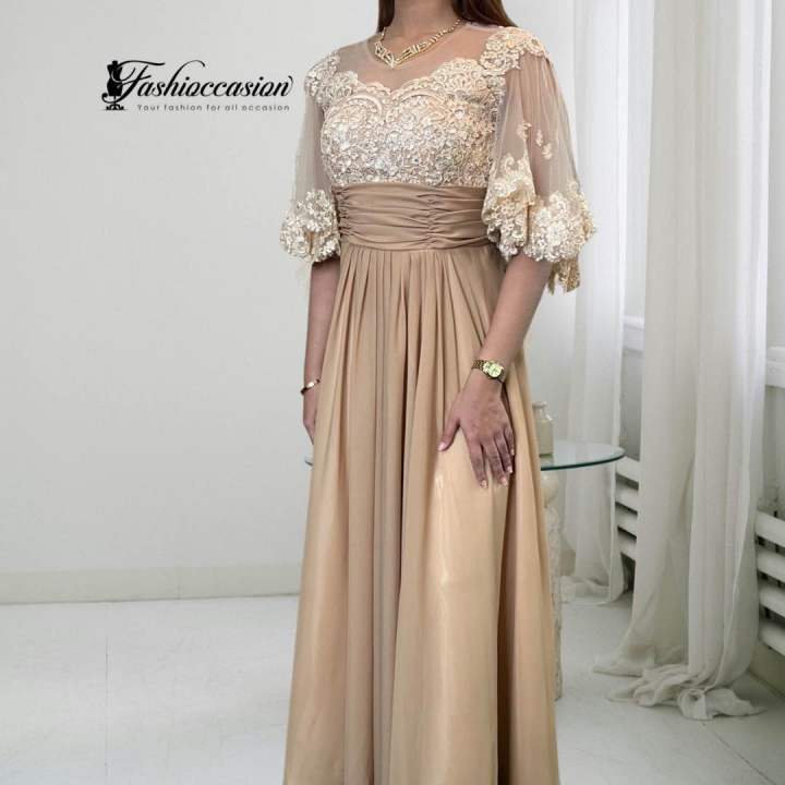 Long Gown BETHY Chiffon (Mother of bride - groom/Principal Sponsor) Elegant High-Neck Wedding Dress Laces Beige Mother Of Bride Gown Regular Size Long Sleeve Chiffon Dress - Lazada | Lazada PH Long Gown BETHY Chiffon (Mother of bride - groom/Principal Sponsor) Elegant High-Neck Wedding Dress Laces Beige Mother Of Bride Gown Regular Size Long Sleeve Chiffon Dress - Lazada | Lazada PH