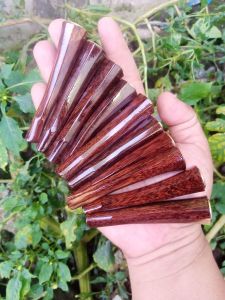 Pipa kayu gali asem mini model segi