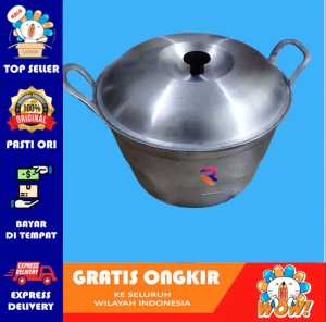 Panci Kukus dandang Langseng Alumunium serbaguna tebal No. 13 Berbahan Alumunium Tebal pastinya kuat dan tahan lama