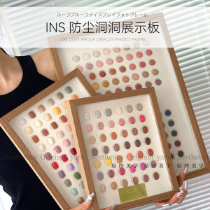 Nail Beauty Color Swatches Exhibition Board Classy Book Shaped Display Stand Hole Card Japanese Style Nail Tip Style Template Printing Dustproof Photo Frame in