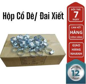 Hộp Cổ Dê (Đai Xiết ) Kẹp siết / Cố Định Ống Dẫn Gas (200 Chiếc/Hộp) - Loại Cổ Dê 3/4