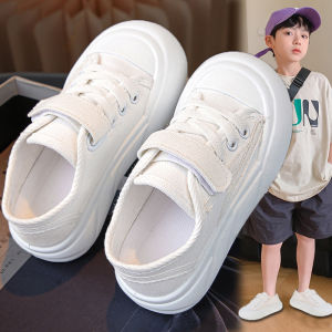 New 2026 Fall Canvas Childrens White Sneakers