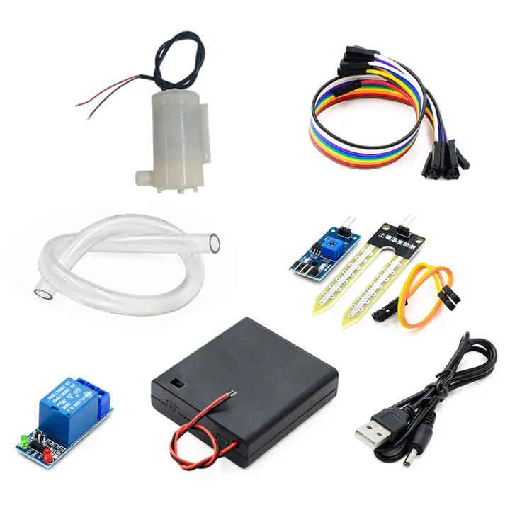 ชุดคิท DIY ระบบรดน้ำอัตโนมัติ เซ็นเซอร์ความชื้นดิน สำหรับ Arduino