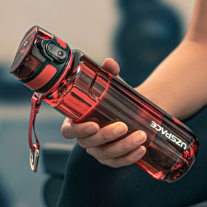 Large Capacity Tritan Sports Water Bottle for Students And Men Going to School Outdoor Rotating Cap One Touch Opening Lid