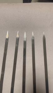 5Pcs Stainless Steel BBQ Skewer Reusable for Meat Chicken