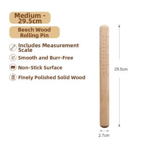 Aozaki | Food Grade Large Wooden Rolling Pin