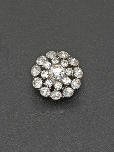 6pcs round diamond inlaid design metal buttons hand sewn decorative buttons fabric sewn handmade DIY decorative accessories