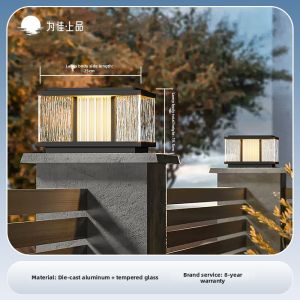 VINCAN | Solar and Electric Outdoor Pillar Light