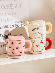 MODERN SWEETHOME | Graduation Gift for Teachers Ceramic Mug with Lid
