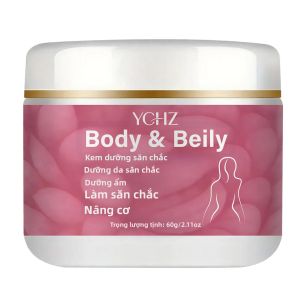 Kem Làm Săn Chắc Bụng 60g | Giàu Collagen & Axit Hyaluronic | Kem Dưỡng Thể Dưỡng Ẩm Màu Be Nhạt Cho Làn Da Mịn Màng Hơn