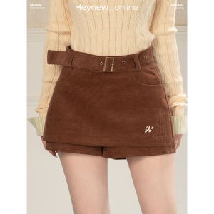loveheynew | Chân Váy A-Line Màu Hồng Đáng Yêu Chất Liệu Corduroy