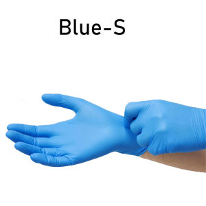 50/100PCS Disposable Blue Nitrile Gloves Suitable for Household Cleaning Hairdressing Bathroom Kitchen Pet Bathing Cleaning