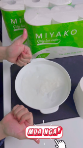 Giấy Vệ Sinh Cuộn MIYAKO | Lốc 6 Cuộn Có Lõi - 3 Lớp | Tan Rã Nhanh Trong Nước Mềm Mịn Tiết Kiệm Và An Toàn Cho Da