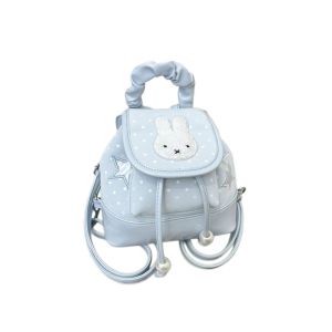 Miffy | Cute Miffy Bunny Sweet Creative Cartoon Pattern Mens and Womens New Personalized Fashion Versatile Large Capacity Backpack