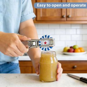 1 Pc Jar Opener & Can Opener Easy To Use For Weak Hands And Elderly - Kitchen Gadget Convenient For Opening Jars Cans Bottle