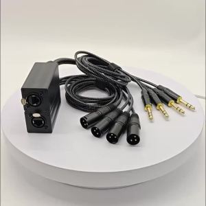 RJ45 Cat5 Cat6 to 4 Channel XLR Audio Extender Male Female DMX512 Signal Extender for Live Stage Sound Lighting Recording Studio
