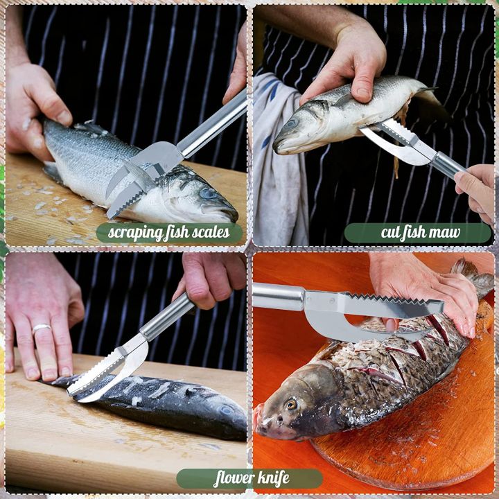 New Multi-Functional Kitchen Tool Fish Scale Remover Fish Scraper