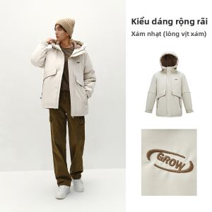 Semir | Áo Khoác Dài Rộng Có Mũ 80% Lông Vịt