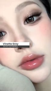 OLALILA Softlens My Vinette Grey Big Eyes / Softlens 21.8mm By Pinkin Plus Normal & Minus