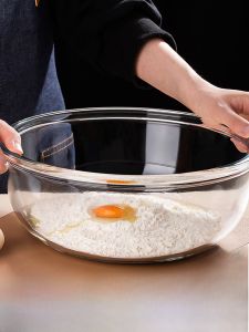 Dung Tích Lớn Xuyên Thấu Bát Thủy Tinh Chống Lò Vi Sóng Bột Trộn Bát Súp Mì Ăn Liền Salad Sử Dụng Tại Nhà