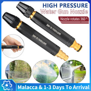 High Pressure Water Nozzle Adjustable Spray Nozzle Water Jet Gun Nozzle Car Wash Garden Sprayer Hose Connector Water Spray Gun Watering Hose Nozzle Sprinkler For Home Garden Home Car