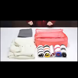 6 in 1 Travel Organizer Set Waterproof Storage Pouch Large Capacity Clothes Underwear Luggage Cube